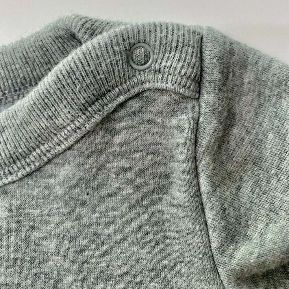 Baby Gap Gray Polar Bear One-Piece Christmas Holiday Warm Outfit 3-6 Months